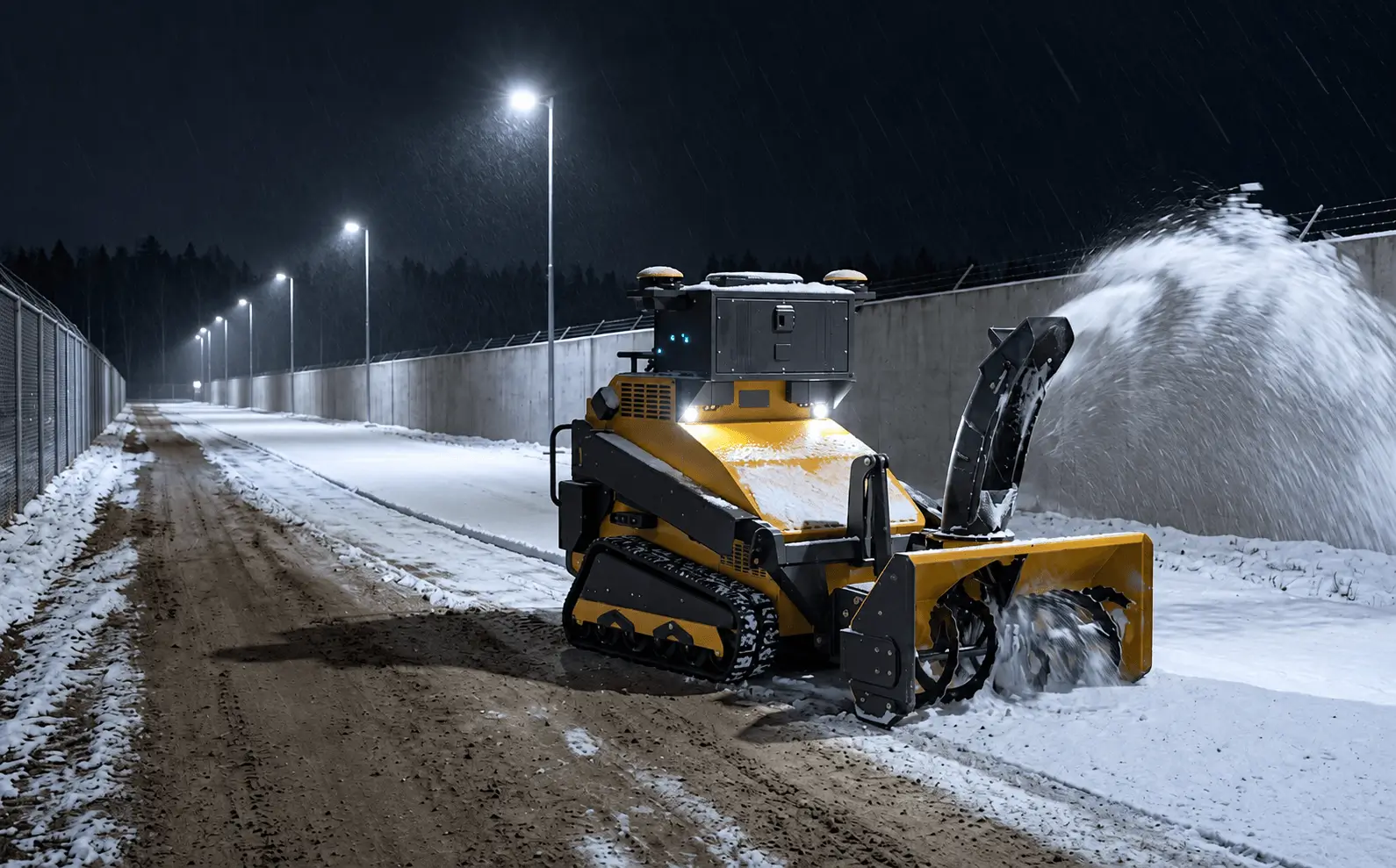 Snowbotix SMUR X1 operating in winter